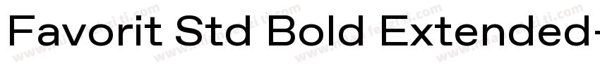 Favorit Std Bold Extended字体转换